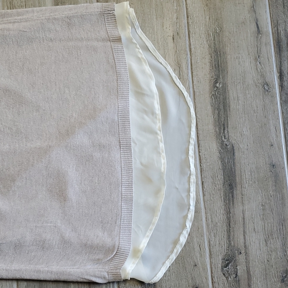 Verve Ami sheer panel sweater size small π - Picture 6 of 6